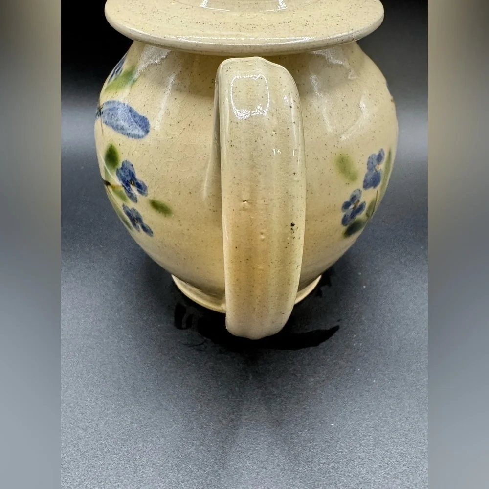 VTG Signed Bluebird Ceramic Teapot